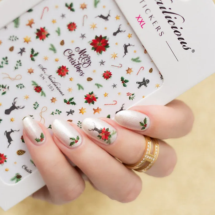 All-In-One MERRY CHRISTMAS 2023 Nail Sticker Set - SAVE 35% - ONLY 1 LEFT!