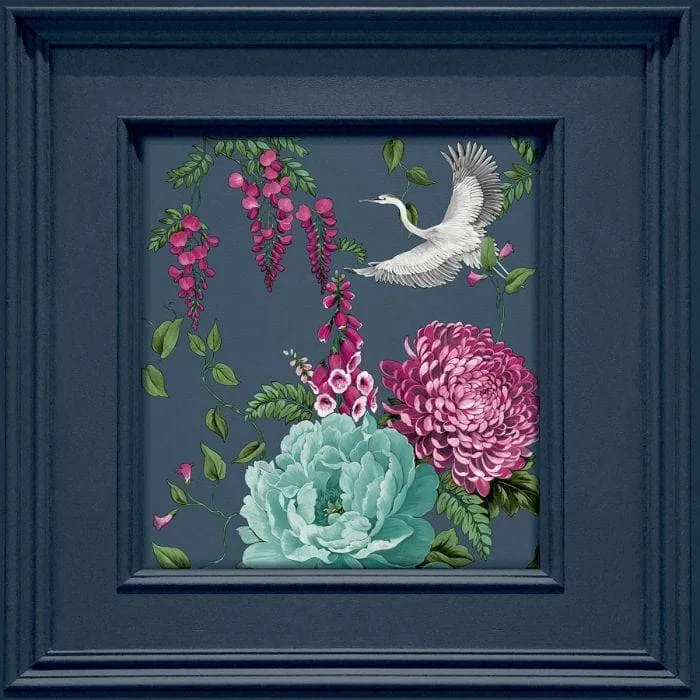 Belgravia Corinthia Navy Panel Wallpaper - 244