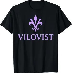 Classic Emblem Design  Minimalist Purple Graphic T-Shirt