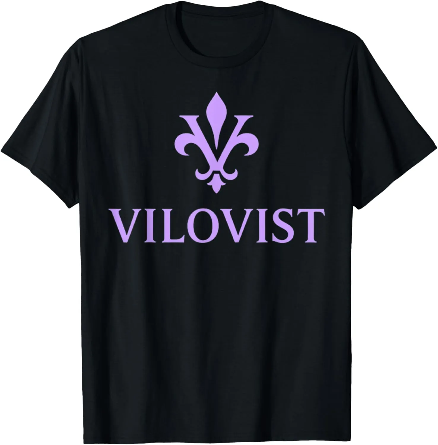 Classic Emblem Design  Minimalist Purple Graphic T-Shirt