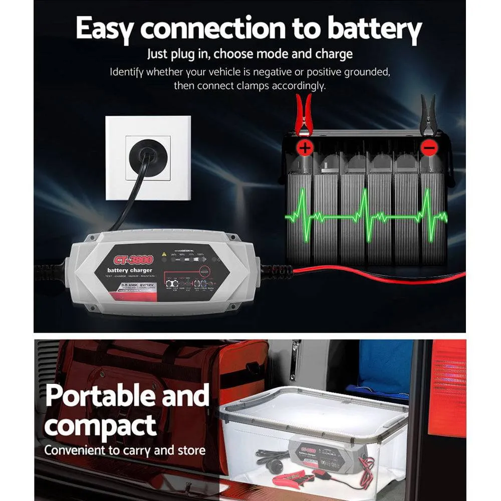 CT-3800 High-Performance 3.5A Battery Charger