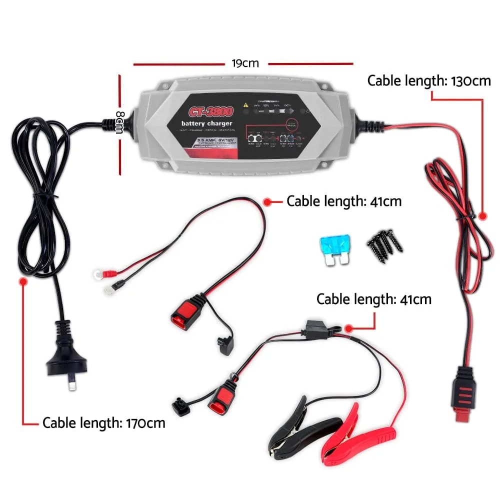 CT-3800 High-Performance 3.5A Battery Charger
