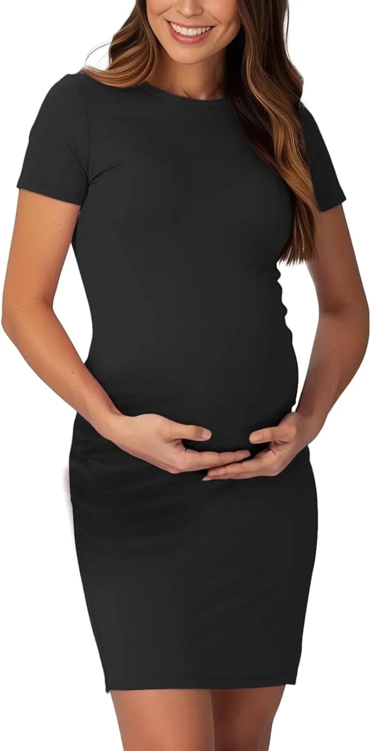 Decrum Women's Maternity Shirts - Pregnancy Maternity Dress Soft and Comfortable for Pregnant Women