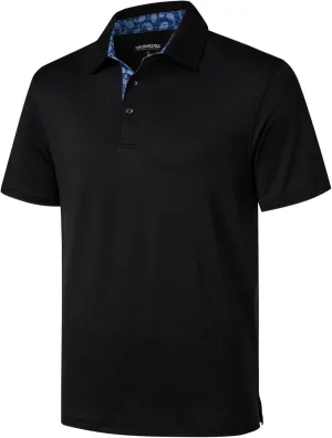 Golf Polo Shirts for Men Short Sleeve Moisture Wicking Dry Fit Performance Designed Collared Solid Casual Polo Shirt