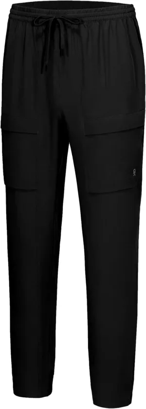 Little Donkey Andy Men's Cargo Joggers Lightweight Quick Dry Hiking Pants Athletic Running Workout Lounge Casual Outdoor