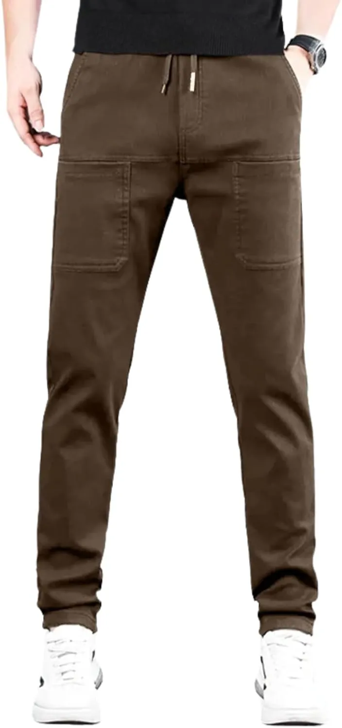 Mencomfy Cargo Pants for Men, High Stretch Durable Cargo Pants for Hiking, Multipants - Multi-Pocket Stretch Fashion Trousers