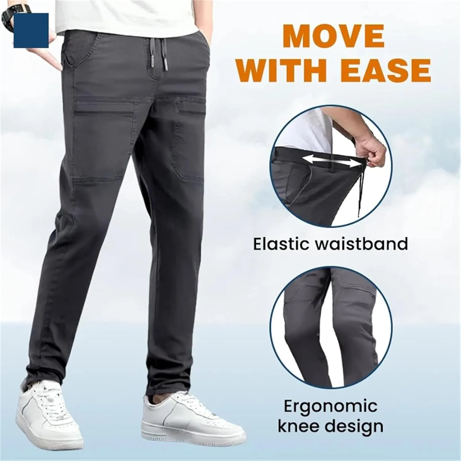 Mencomfy Cargo Pants, High Stretch Multi-Pocket Durable Cargo Pants for Men - Mencomfy Multipants, Comfort Meets Style