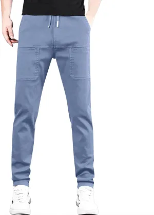 Mencomfy Cargo Pants Stretch Multipants - High Stretch Multi-Pocket Durable Cargo Pants Quick-Drying Joggers for Men