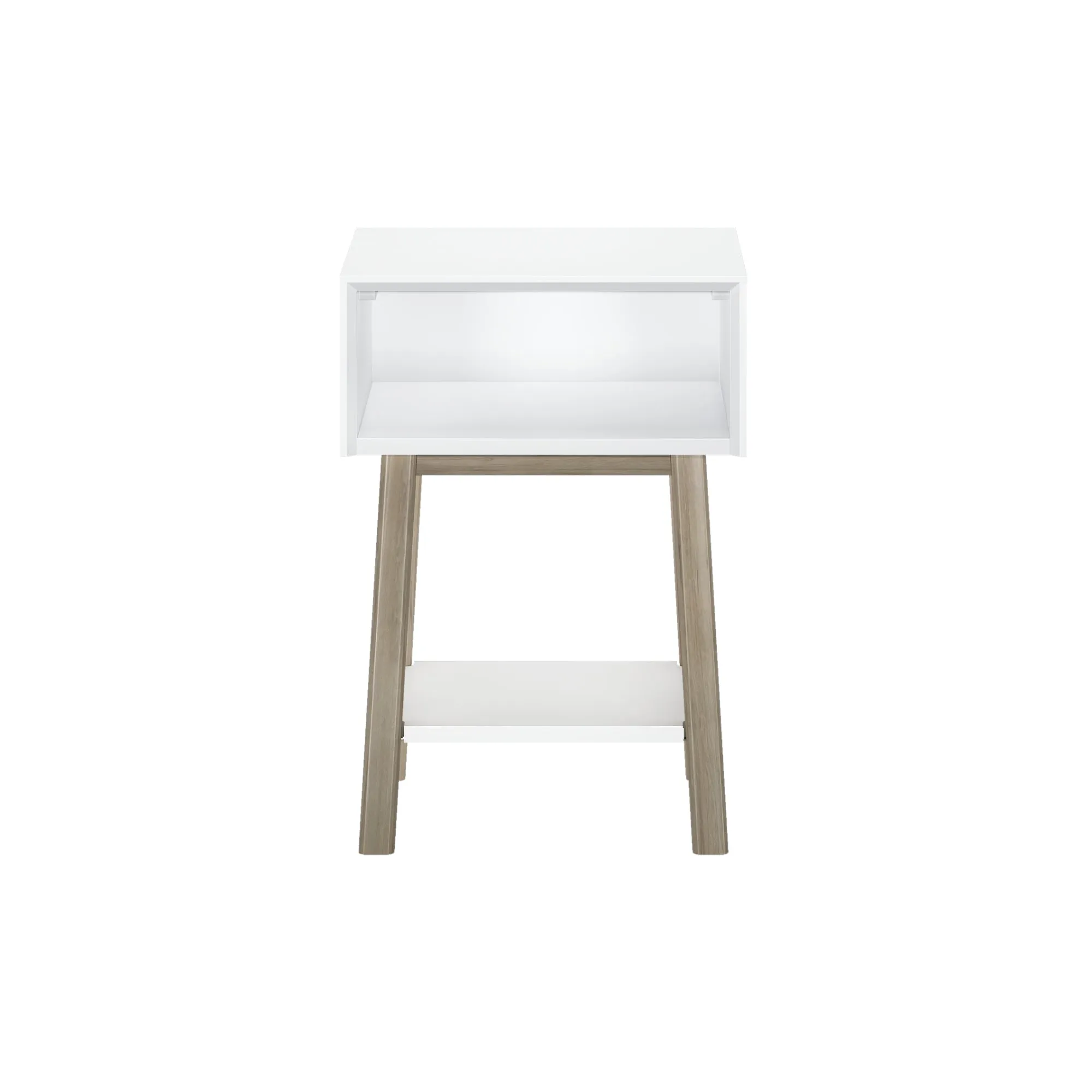 Mid-Century Modern Cubby Nightstand