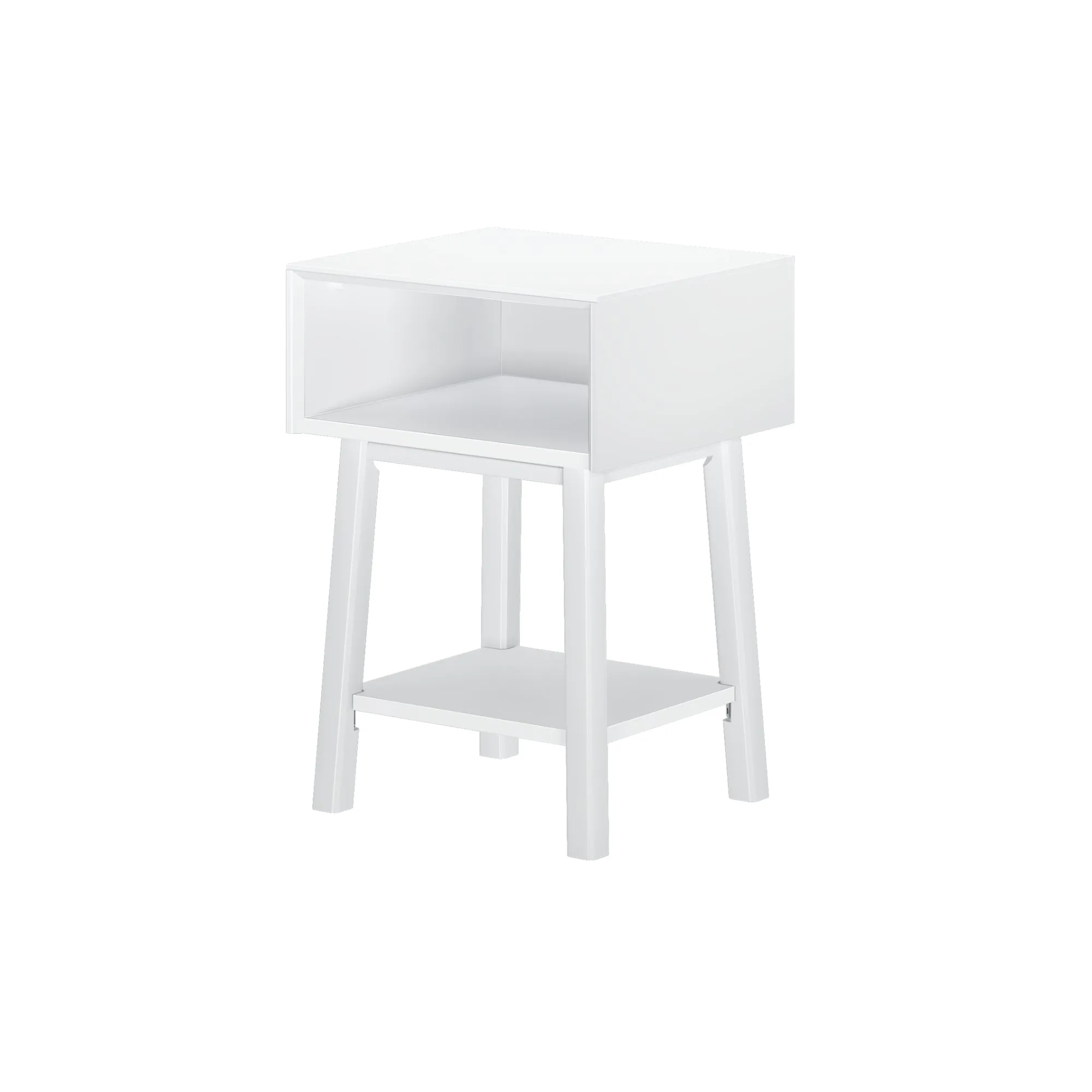 Mid-Century Modern Cubby Nightstand
