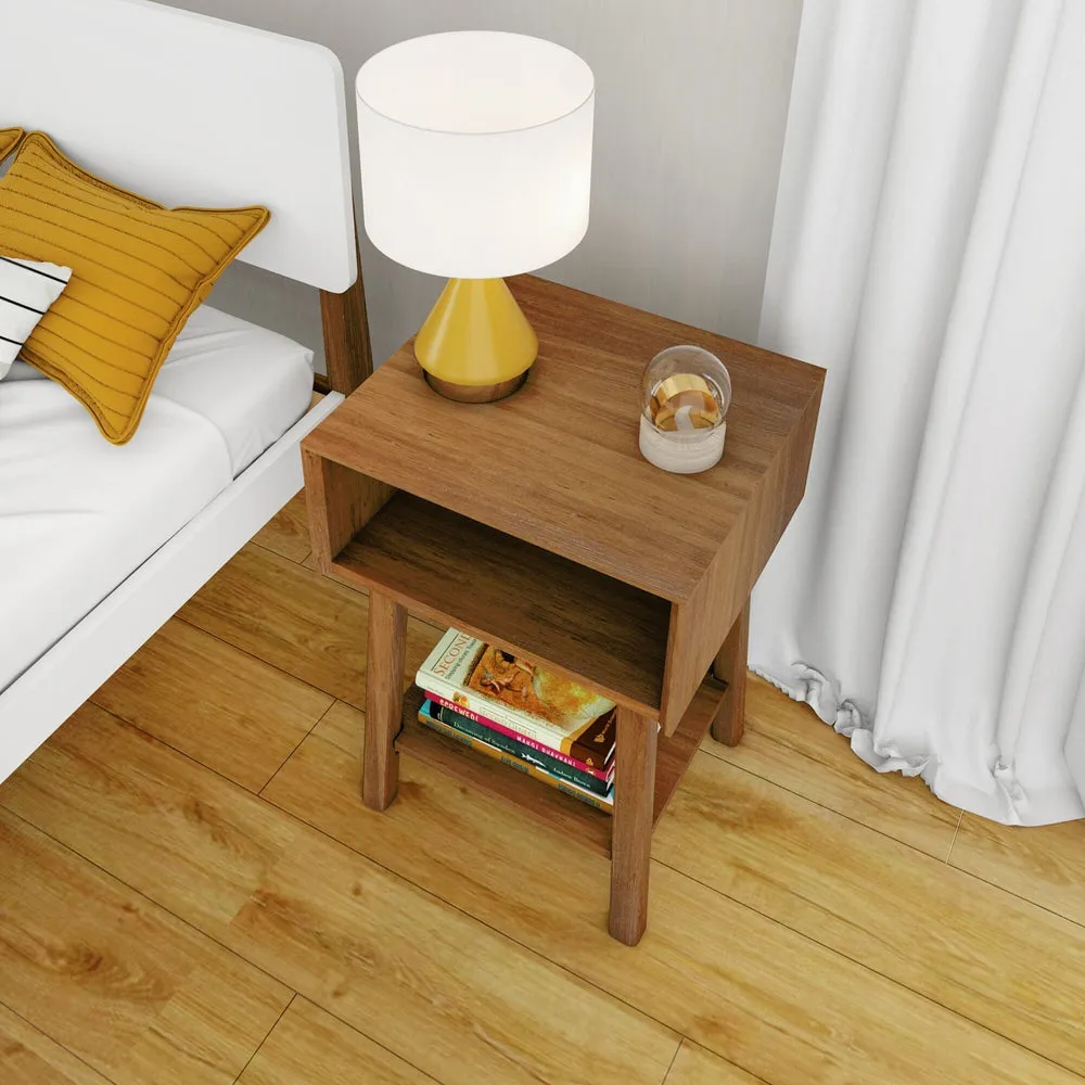 Mid-Century Modern Cubby Nightstand