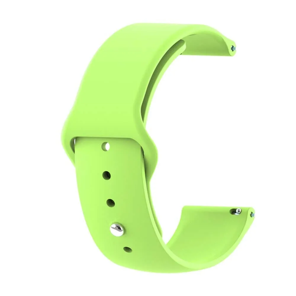 Silicone Button Style Watch Straps Compatible with Huawei Watch Fit 2