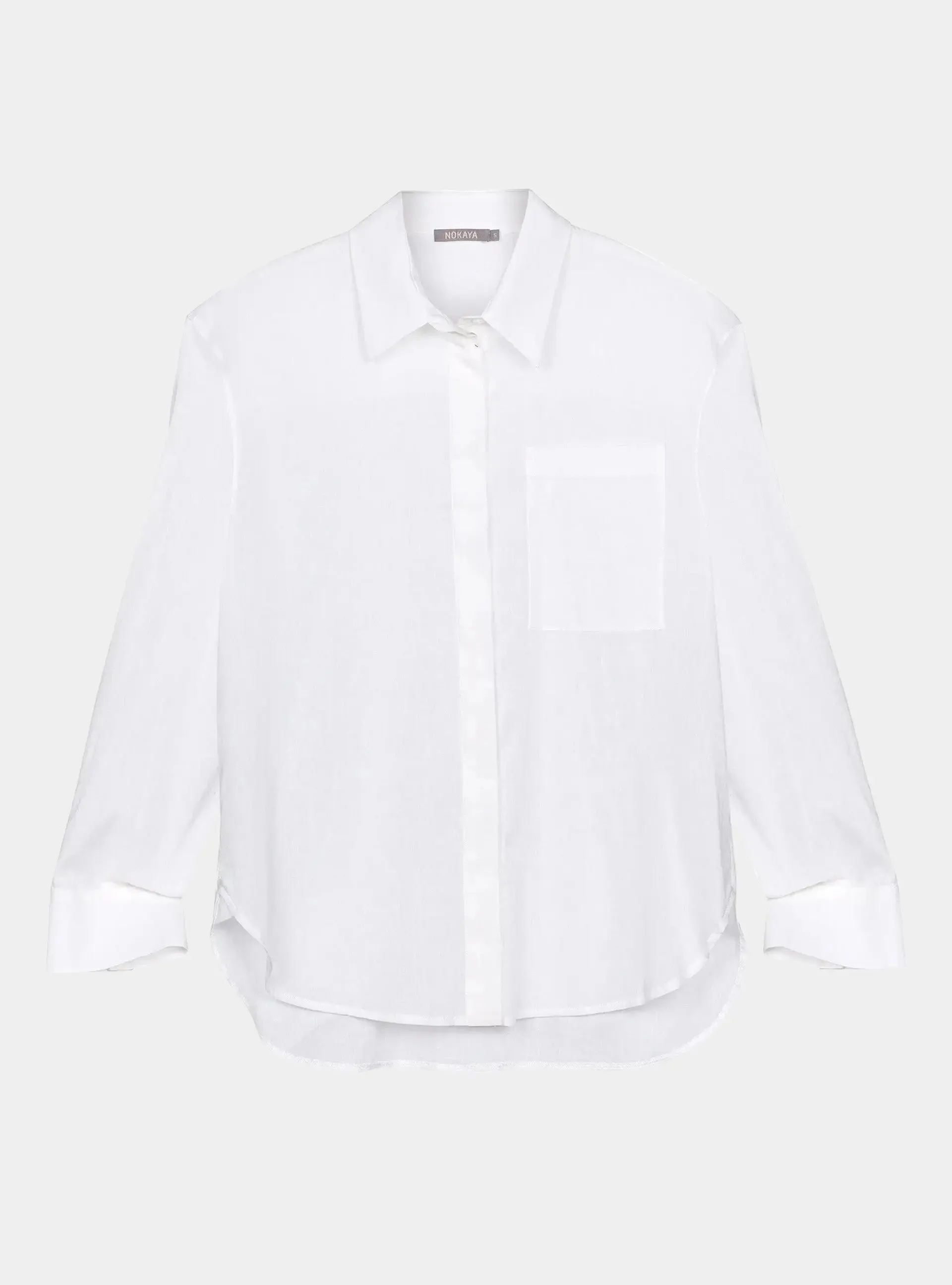 White Linen Voile Shirt