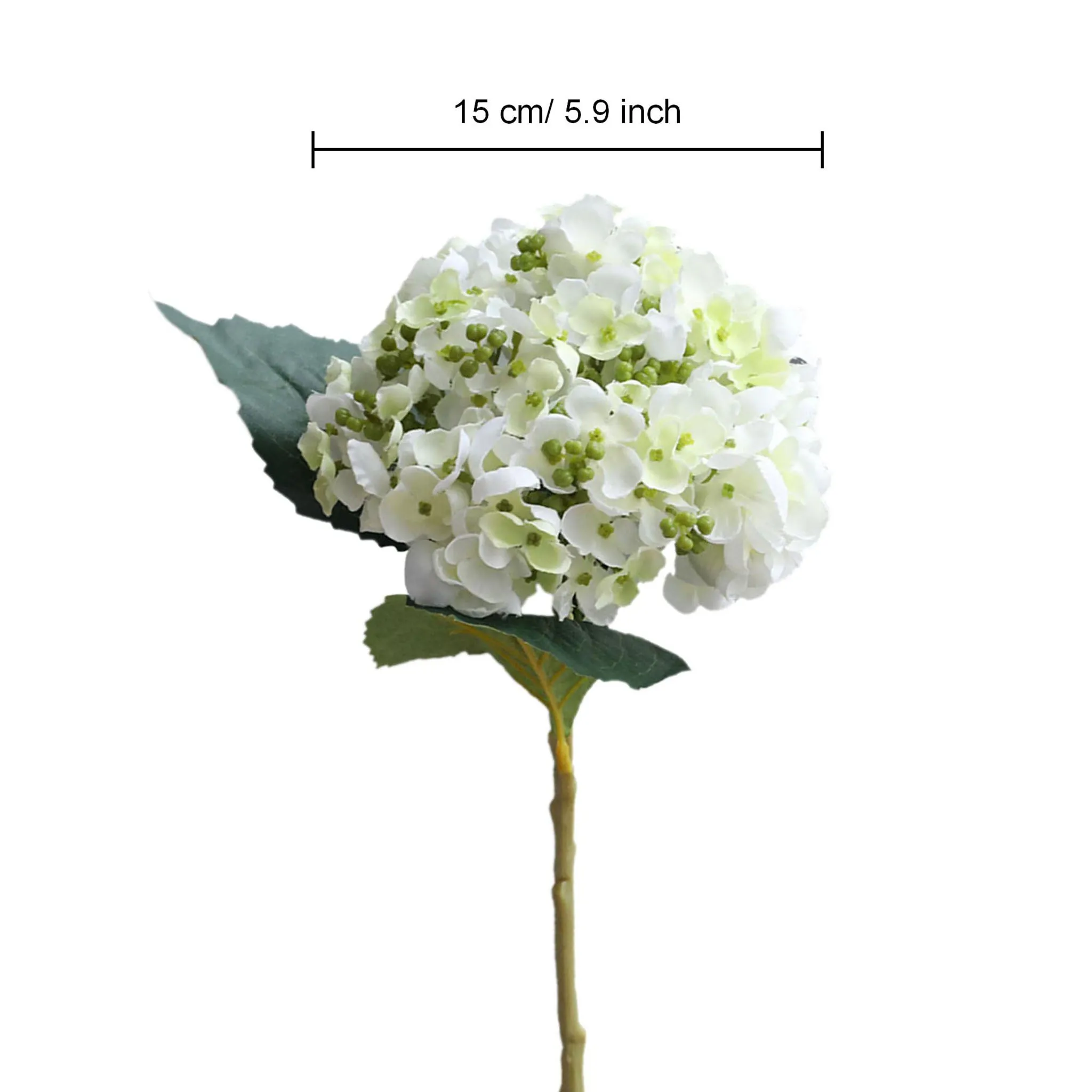 White Seeded Hydrangea Artificial Flowers